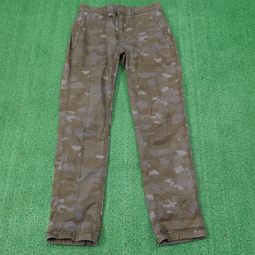 Anthropologie Pants Womens 25 Green Camo The Wanderer Chino Stretch Pockets